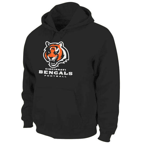 Men Cincinnati Bengals Critical Victory Pullover Hoodie Black->cincinnati bengals->NFL Jersey